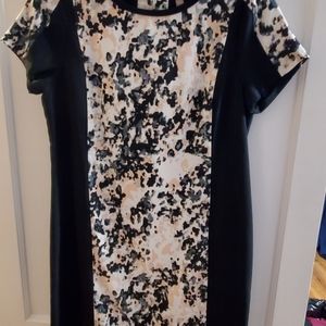 Banana Republic black/white/pink Dress